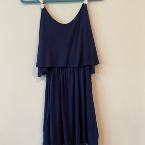 Daisy strap detail casual sun dress
